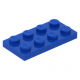 LEGO lapos elem 2x4, kék (3020)